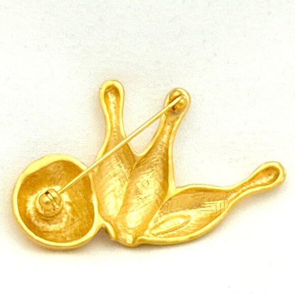 Vintage Avon Bowling Ball w/Pins Brooch Signed - Picture 2 of 3